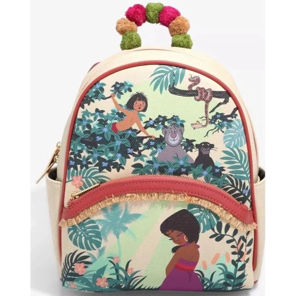 Danielle Nicole Disney Jungle Book Mowgli & Shanti Baloo Mini Backpack NWT